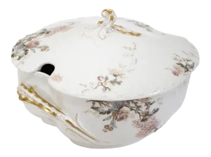 Vintage French Haviland Limoges Porcelain Soup Tureen