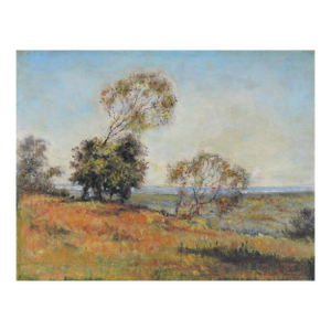 Mid 20th Century Windswept Impressionist Landscape Painting