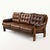 Three-Seater Leather Sofa with Brown Tufting, 1970s For Sale - Image 6 of 6