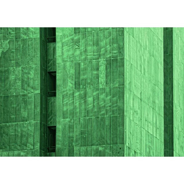 John C. Magee, Green Shadowed Dimensions, Photographic Paper, in Flawless conditions. Designed from 2000 This piece has an...