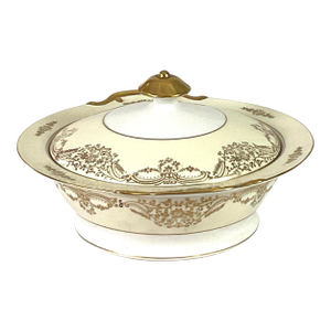 1920s Ransom Porcelain Japan Covered Vegetable Dish, Pattern #RNS13