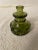 Glass Vintage 1960's Olive Green Art Glass Decanter or Bottle With Stopper For Sale - Image 7 of 12
