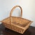 Wood Vintage French Country Style Gathering Basket For Sale - Image 7 of 11