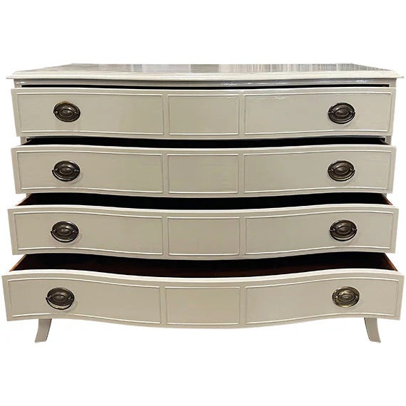 French 48" Finished 4 Drawer Widdicomb Vintage Dresser For Sale - Image 3 of 4