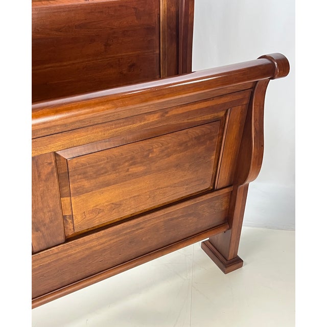 Brown Lexington Furniture "Bob Timberlake" Solid Cherry Queen Sleigh Bed For Sale - Image 8 of 13
