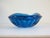 Mid-Century Modern Mid Century Bright Blue Murano Glass Bowl With Starburst Ribbing For Sale - Image 3 of 10