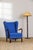 Royal Blue Armchair, 1950s For Sale - Image 6 of 6