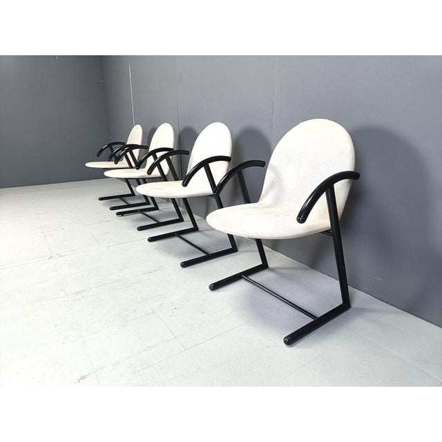 1980s Postmodern Dining Chairs, 1980s, Set of 4 For Sale - Image 5 of 11