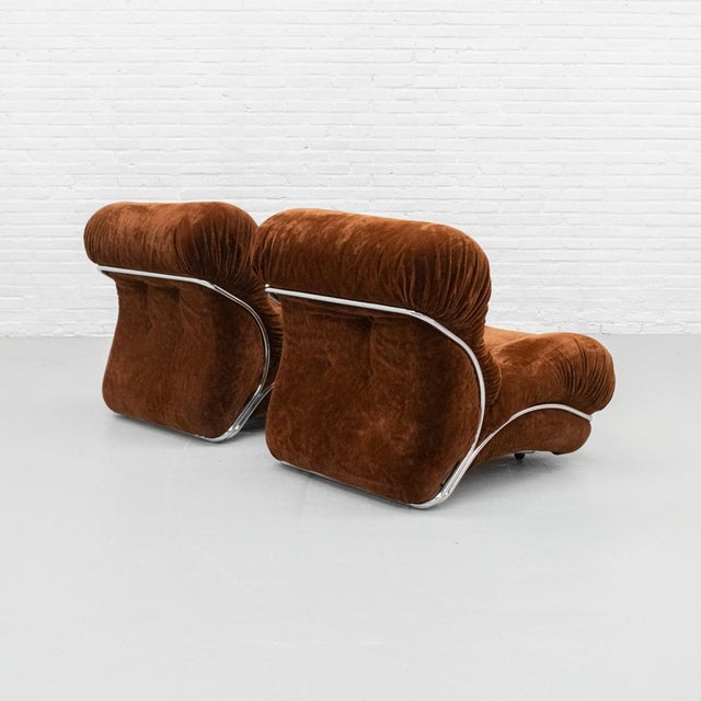 Italian Corolla Lounge Chair by I.P.E, 1970s For Sale - Image 4 of 18