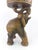 Brown Vintage Thai Hand-Carved Hardwood Elephant Side Table / Sculptural Stool For Sale - Image 8 of 18