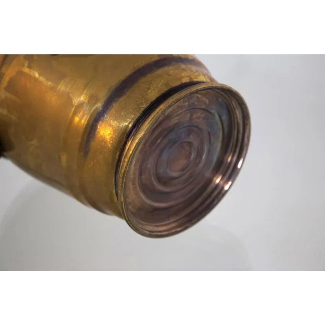 Metal Nickel-Plated Brass Martini Ice Bucket with Original Logo For Sale - Image 7 of 10