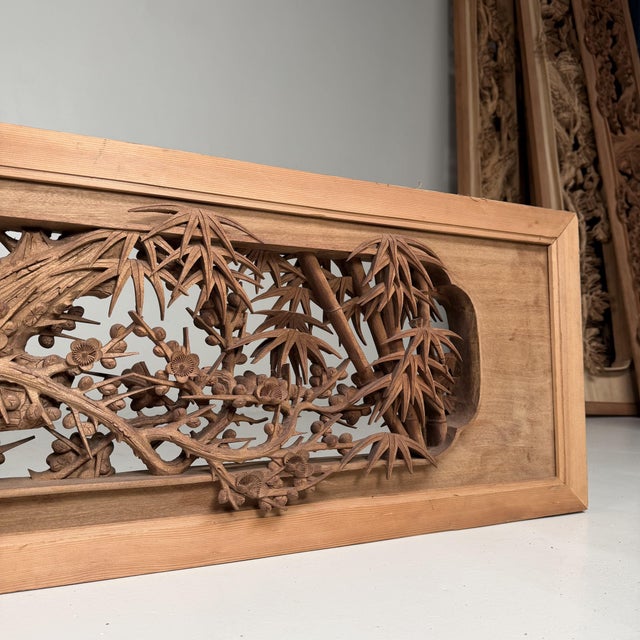 Monumental Japanese Ranma Transom Panel, 1960s For Sale - Image 4 of 18