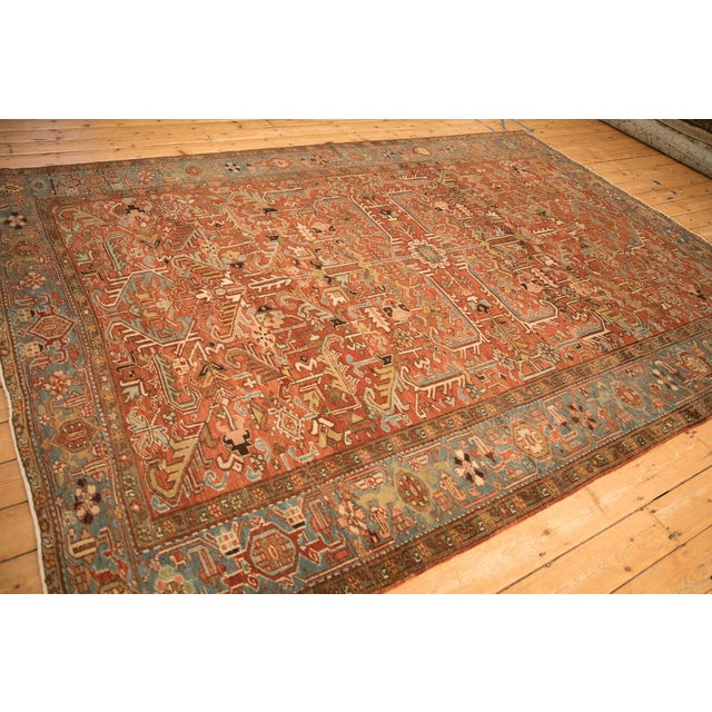 Textile Vintage Heriz Carpet - 7'10" x 11' For Sale - Image 7 of 13