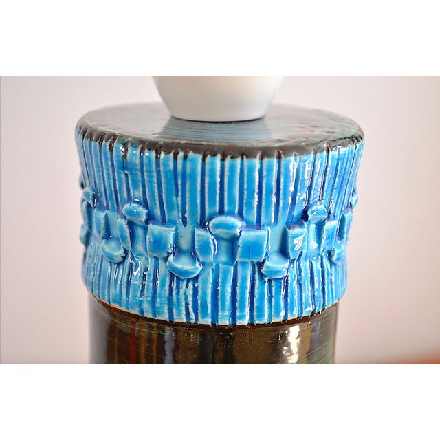 Ceramic Table Lamp by Aldo Londi for Bitossi, 1960s For Sale - Image 7 of 14