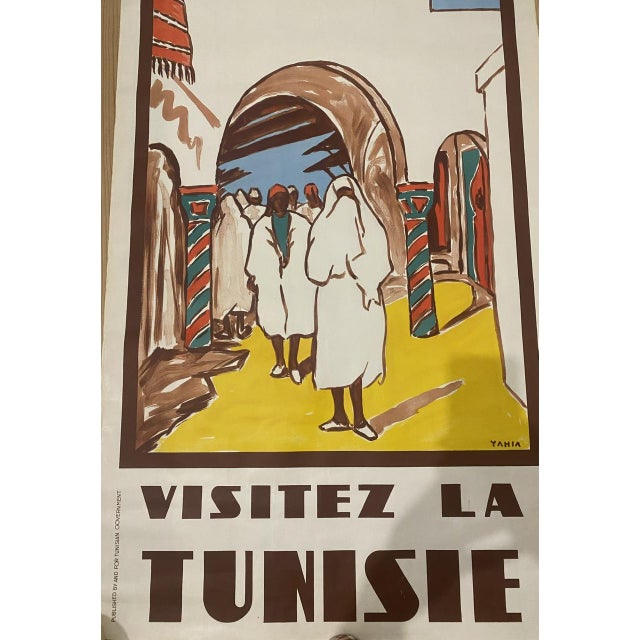 Visit Tunisia Poster, 1950s For Sale - Image 3 of 8