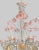 Early 21st Century Venetian Gold and Pink Floral Murano Glass Chandelier For Sale - Image 6 of 13