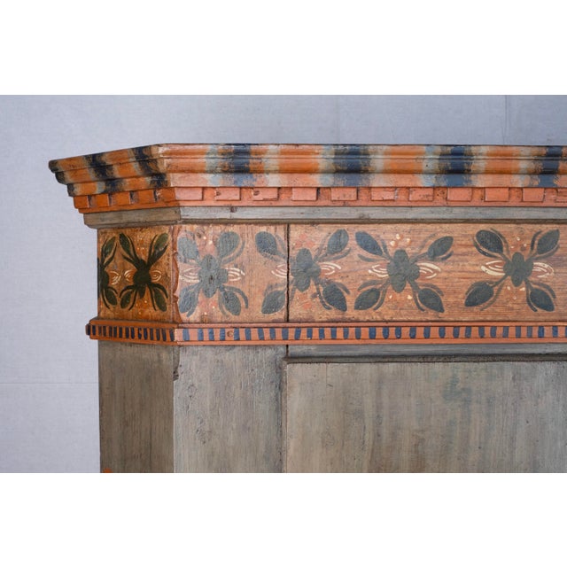 Antique Painted Armoire For Sale - Image 10 of 16