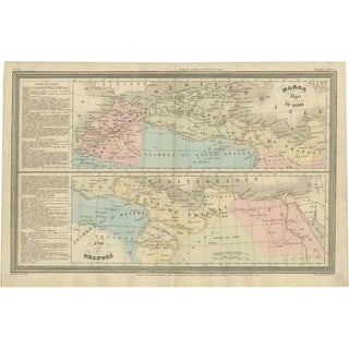 French Map of Northern Africa and Libya, 1840 For Sale