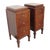1930s Tall Narrow Carved Nightstands Side End Bedside Tables a Pair For Sale