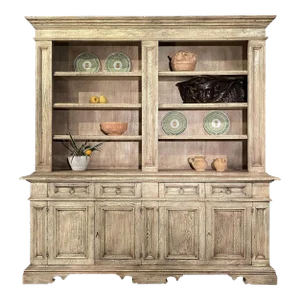 Contemporary 17th Century Style Tuscan Italian Fir Library Credenza