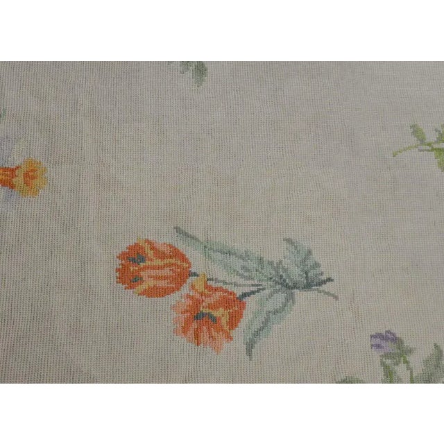 Beige Vintage Chinese Aubusson Rug For Sale - Image 8 of 11