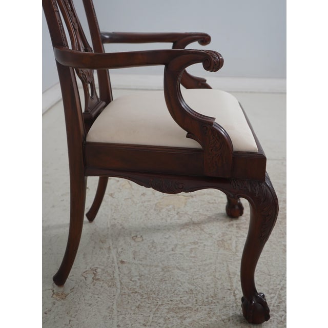 Set of 8 Maitland Smith Mahogany Philadelphia Dining Chairs For Sale - Image 13 of 18