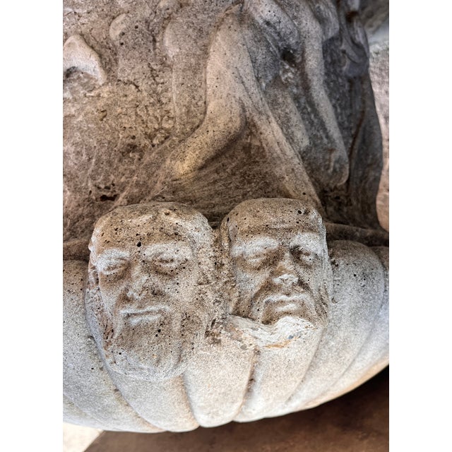 Traditional Early 20th Century French Cast Stone Garden Urn For Sale - Image 3 of 6