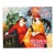Vintage Postmodern Figurative Oil Painting of Two Women – Tarkay Style For Sale