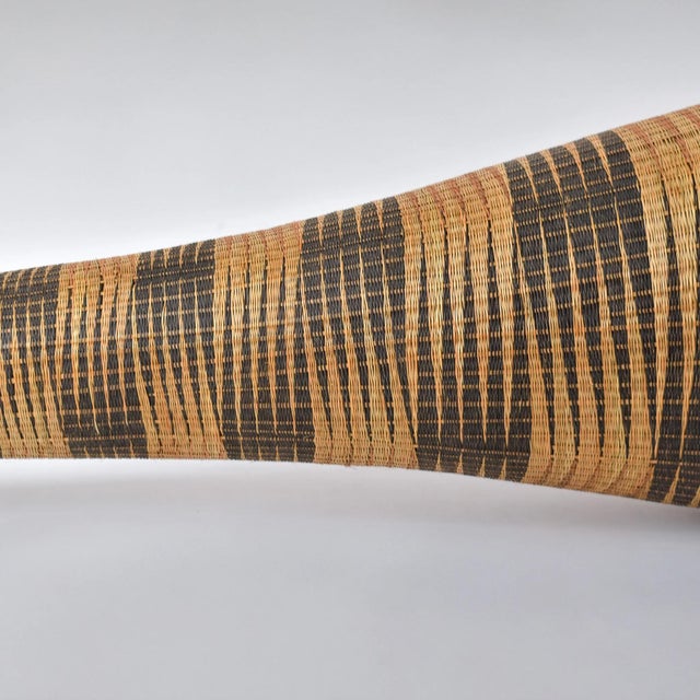 Textile Early 20th Century Tutsi Wedding Basket Vase Rwanda 31 inch For Sale - Image 7 of 13