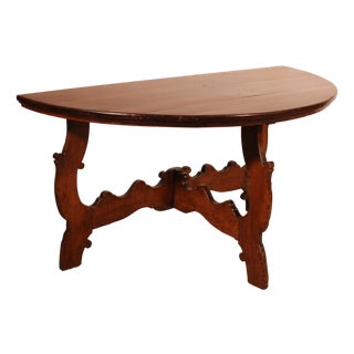 Renaissance Italian Walnut Console, 1600s For Sale