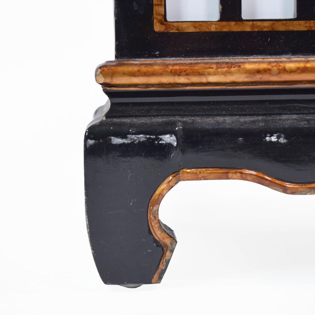 1980s Chinoiserie Wood Pagoda Floor Lamp For Sale - Image 4 of 5