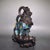 Blue Mid 20th Century Hand-Wired Cloisonne Copper Leader Goat Sculpture For Sale - Image 8 of 9