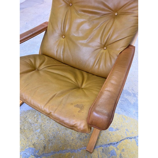 Siesta Chair in Genuine Leather by Ingmar Relling for Westnofa For Sale - Image 9 of 11