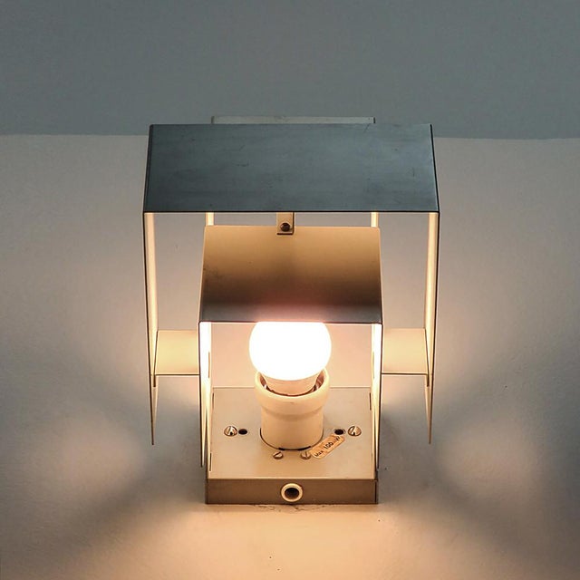 Dove Gray Pair of Philips Wall Lights 1960 For Sale - Image 8 of 10