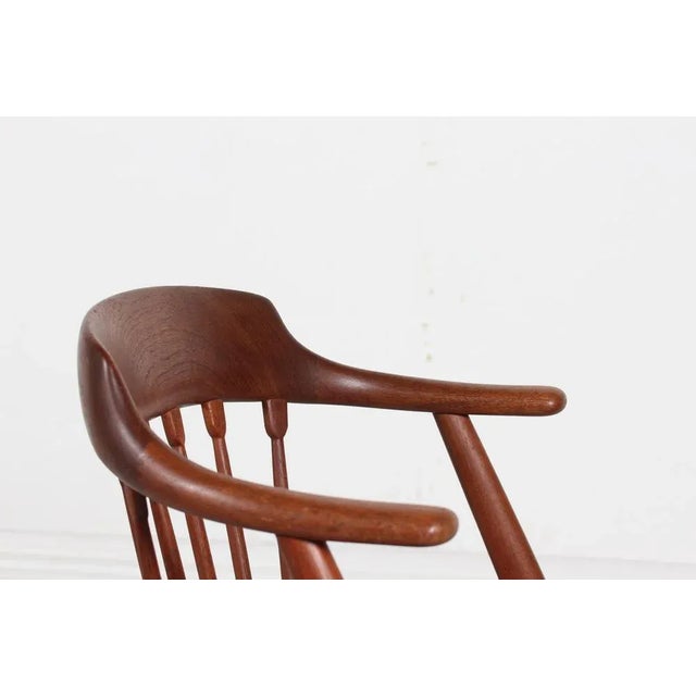Set of Danish Modern Teak Armchairs in the style of Illum Wikkelsø, Denmark, 1960s For Sale - Image 10 of 11