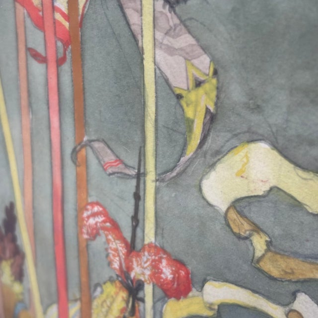 Gothic Attributed to Willy Pogány Gothic Medieval Knights Watercolor, Circa 1920s–1930s For Sale - Image 3 of 18