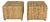Contemporary Organic Handwoven Jute Cube Poufs, Ottomans/Footstools - A Pair For Sale