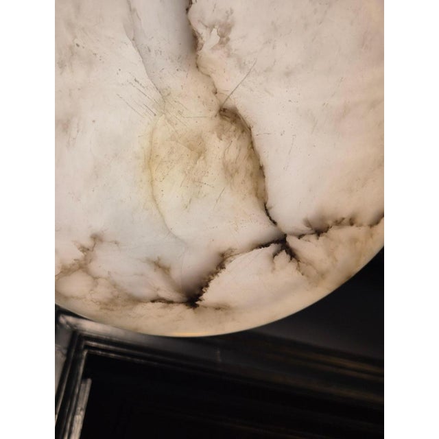 Large Swedish Grace Alabaster Pendant, 1920s For Sale - Image 10 of 11