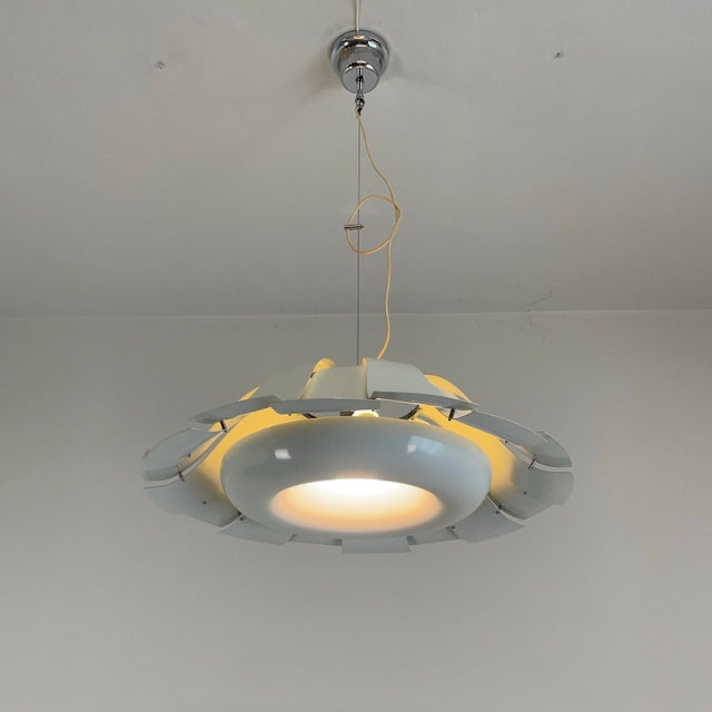 White Pendant Lamp from Tronconi, Italy, 1970s For Sale - Image 9 of 18