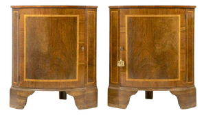 Vintage Corner Cupboards, Italy, Mid-20th Century, Set of 2