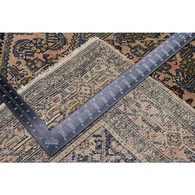 Early 20th Century Antique Persian Bibikabad Rug - 04'05 X 06'08 For Sale - Image 5 of 9