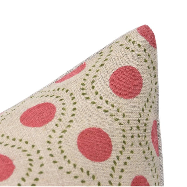 Red Fabdivine Block Print Cushion Cover 16x16 Inch Stylish Sofa Accessory-Rajbhog For Sale - Image 8 of 8