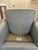 Restoration Hardware Reginald Chair in an Italian Gray Weave and Chrome Base For Sale - Image 9 of 11