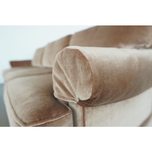 Vintage Baker Furniture Velvet Sofa For Sale - Image 11 of 14
