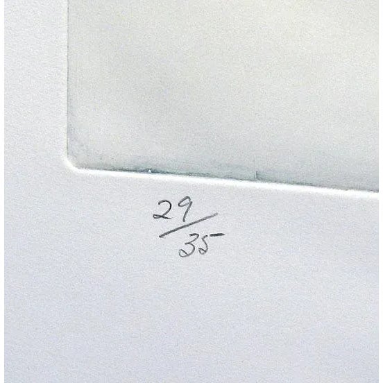 1980s "Blue Horse" Postmodern Abstract Etching by William Papas For Sale In Denver - Image 6 of 6