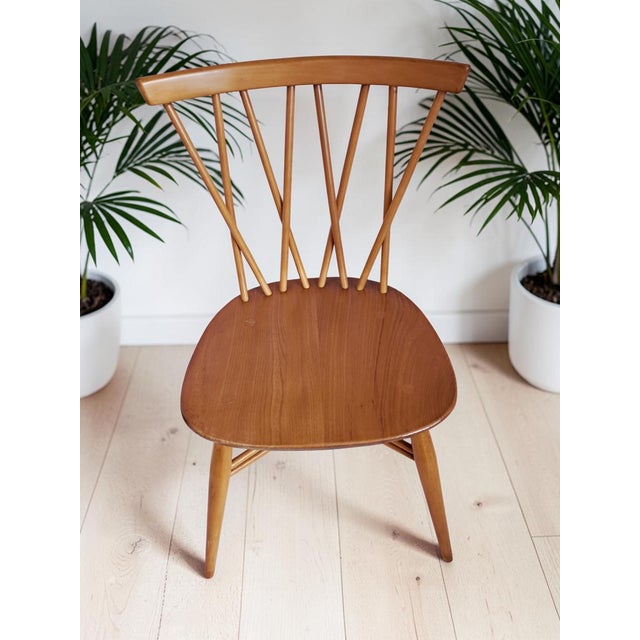 Vintage Candlestick Chairs by Lucian Ercolani for Ercol, 1960s, Set of 3 For Sale - Image 8 of 18
