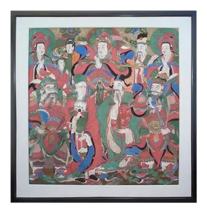Antique Korean Temple Painting, Choson Dynasty