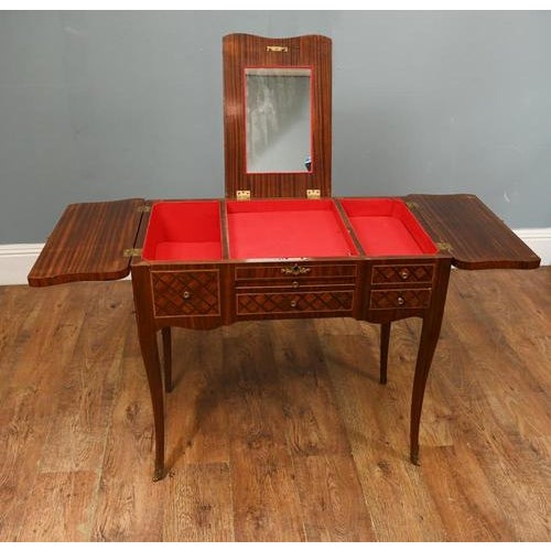 Brown French Louis XVI Kingwood Desk For Sale - Image 8 of 12