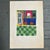 1970’s original folk art colorful house interior serigraph print. Signed . Image itself measures approximately 8.5x10.5...
