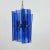 Blue Glass Hanging Lamp from Veca, Italy, 1970s For Sale - Image 10 of 18